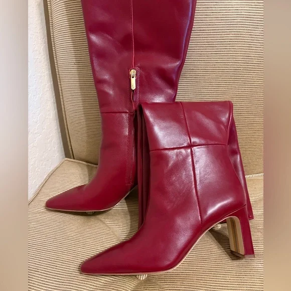 🎉NWOT Sam Edelman Sylvia Leather Knee-High Dress Boots - Size 9 - Picture 17 of 17